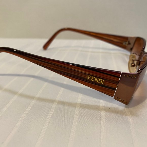 Authentic Fendi Women\'s Prescription  Sunglasses - Bronze -Preowned